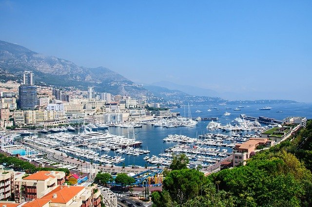 Vue sur le port de Monaco